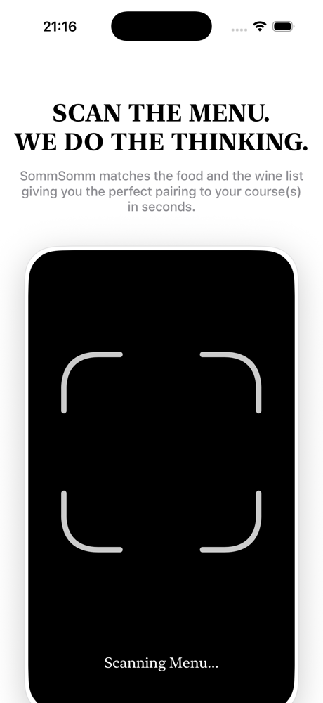 SommSomm app screen
